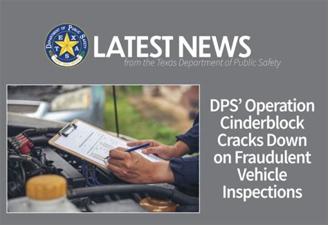 DPS cracks down on fraudulent vehicle inspections
